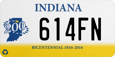 IN license plate 614FN