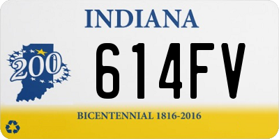 IN license plate 614FV