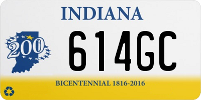 IN license plate 614GC