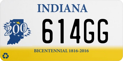 IN license plate 614GG