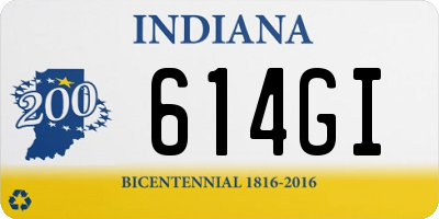 IN license plate 614GI
