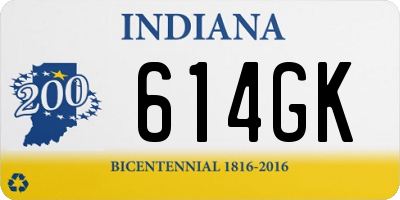 IN license plate 614GK