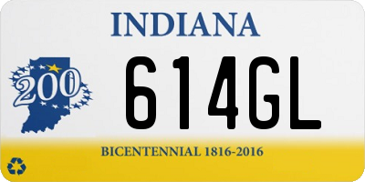 IN license plate 614GL