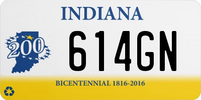 IN license plate 614GN