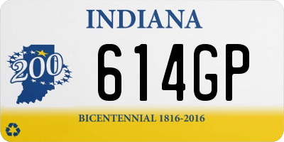 IN license plate 614GP