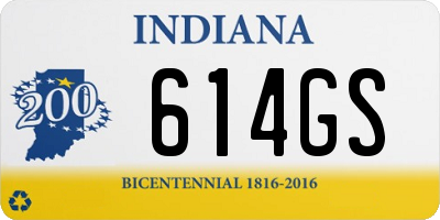 IN license plate 614GS