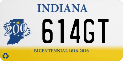 IN license plate 614GT