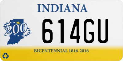 IN license plate 614GU