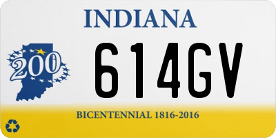 IN license plate 614GV
