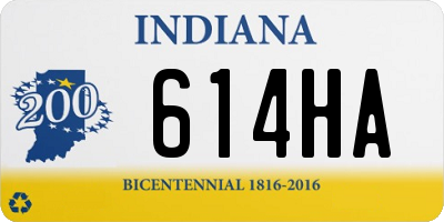 IN license plate 614HA