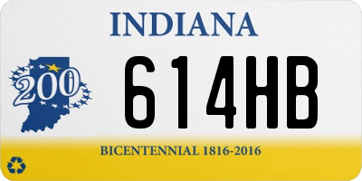 IN license plate 614HB