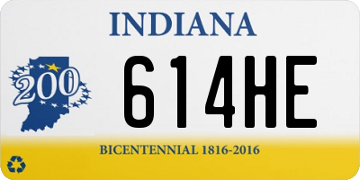 IN license plate 614HE