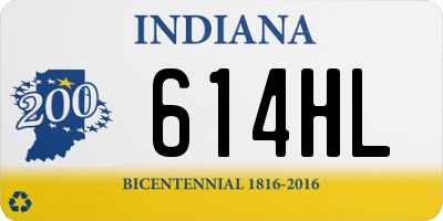 IN license plate 614HL