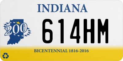 IN license plate 614HM