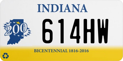 IN license plate 614HW