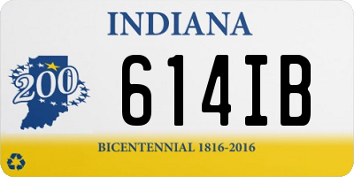 IN license plate 614IB