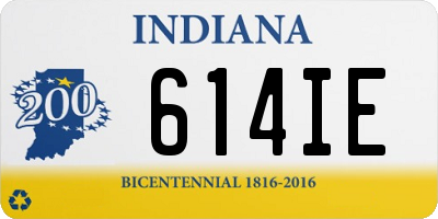 IN license plate 614IE