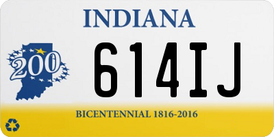 IN license plate 614IJ