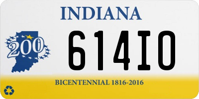 IN license plate 614IO