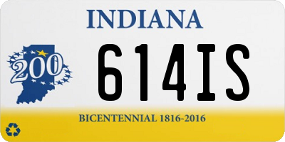 IN license plate 614IS
