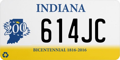 IN license plate 614JC