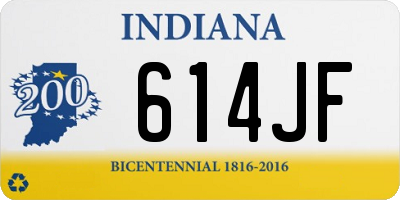 IN license plate 614JF