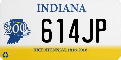 IN license plate 614JP