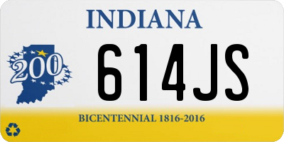 IN license plate 614JS