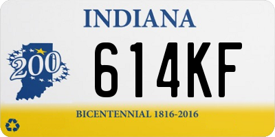 IN license plate 614KF