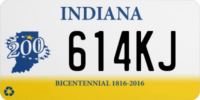 IN license plate 614KJ