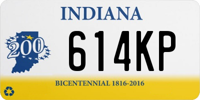 IN license plate 614KP