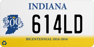 IN license plate 614LD