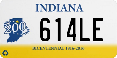 IN license plate 614LE