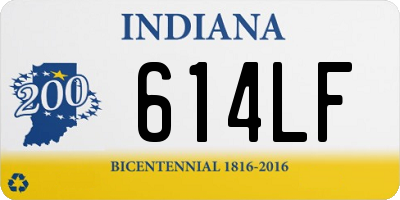 IN license plate 614LF