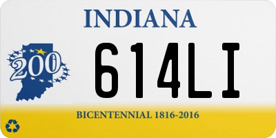 IN license plate 614LI