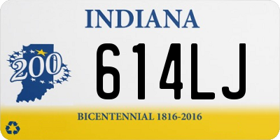 IN license plate 614LJ