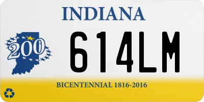 IN license plate 614LM