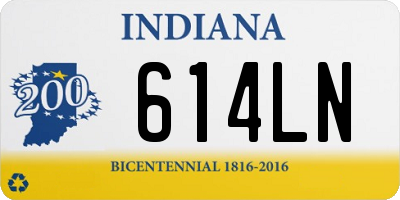 IN license plate 614LN