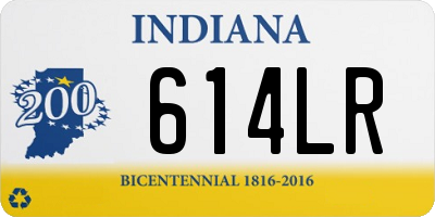 IN license plate 614LR