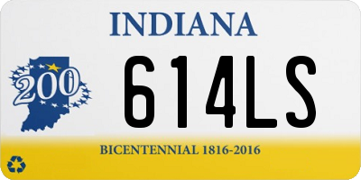 IN license plate 614LS