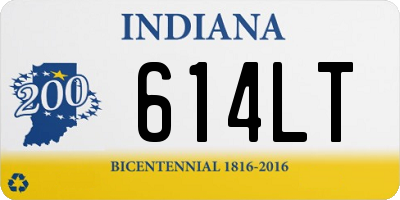 IN license plate 614LT