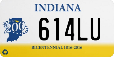 IN license plate 614LU