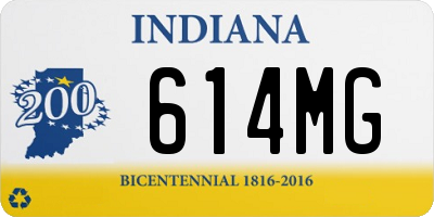 IN license plate 614MG