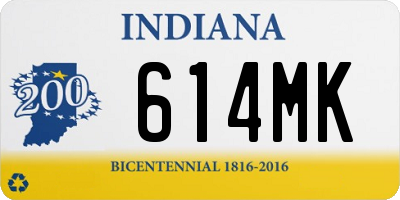 IN license plate 614MK