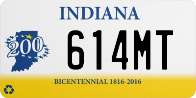 IN license plate 614MT