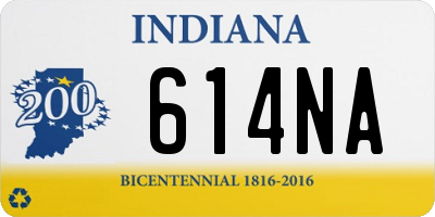IN license plate 614NA