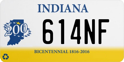 IN license plate 614NF