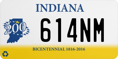 IN license plate 614NM