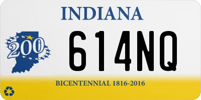 IN license plate 614NQ