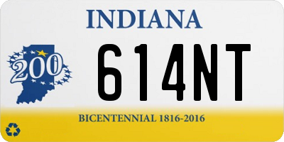 IN license plate 614NT